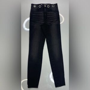 Garage Ultra High Rise Denim Jeans Women SIze 0 Or 24 Black